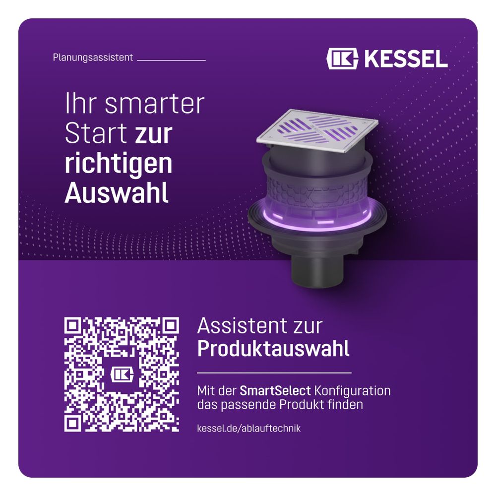 Kessel Kellerablauf Universale Plus, Edelstahl, mit Rückstauverschluss, Auslauf senkrecht... KESSEL-27641 4026092096871 (Abb. 7)