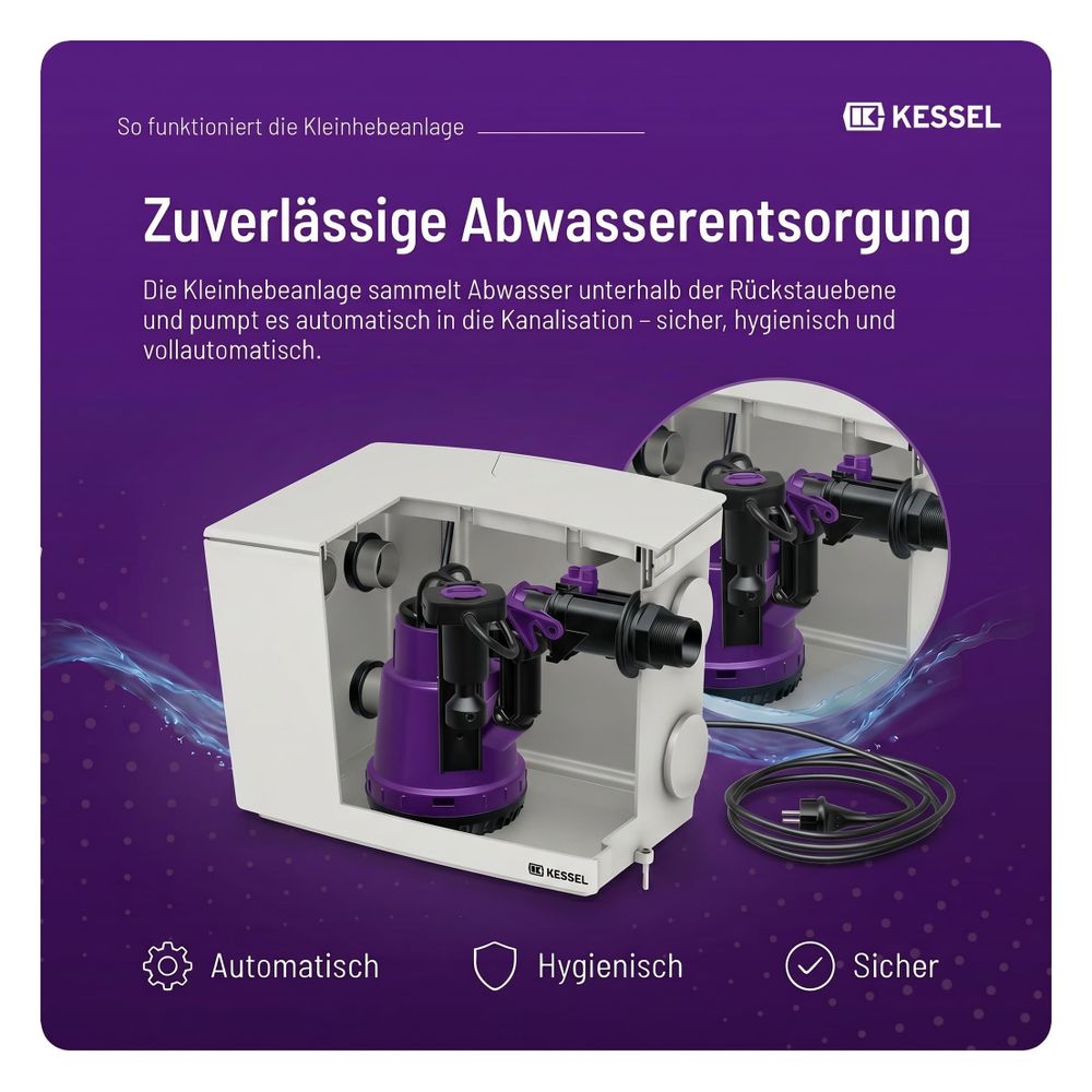 Kessel Hebeanlage Minilift S KTP 300, 2-polig, S1, mechanisch... KESSEL-28561 4026092096970 (Abb. 5)