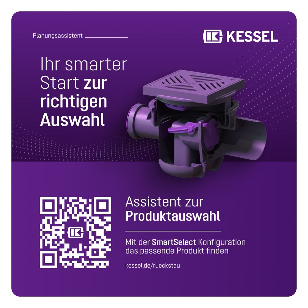 Kessel Kellerablauf DN 100 Klasse K3, Rost Schwarz... KESSEL-29111 4026092007846 (Abb. 7)