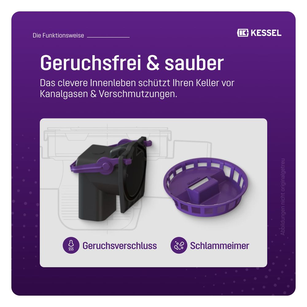 Kessel Kellerablauf DN 100, 200mm, Rost Schwarz, 33101... KESSEL-33101 4026092007860 (Abb. 5)