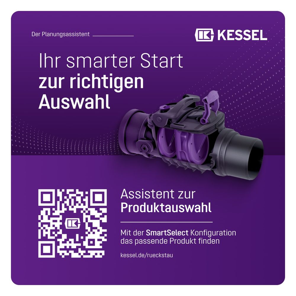 Kessel Rückstauverschluss Staufix, DN 100 Typ 2, freiliegend... KESSEL-730100 4026092076354 (Abb. 5)