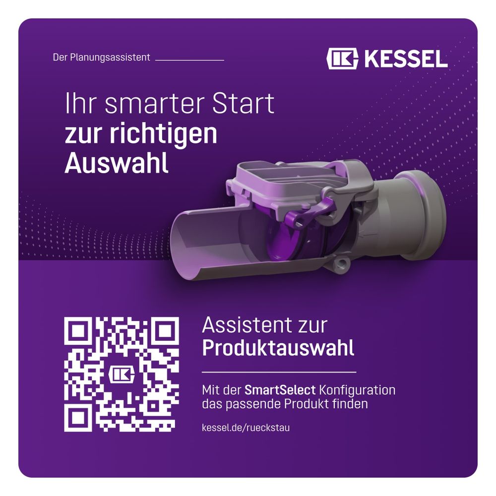 Kessel Rückstauverschluss Staufix DN 50 Typ 2... KESSEL-73050 4026092027394 (Abb. 5)