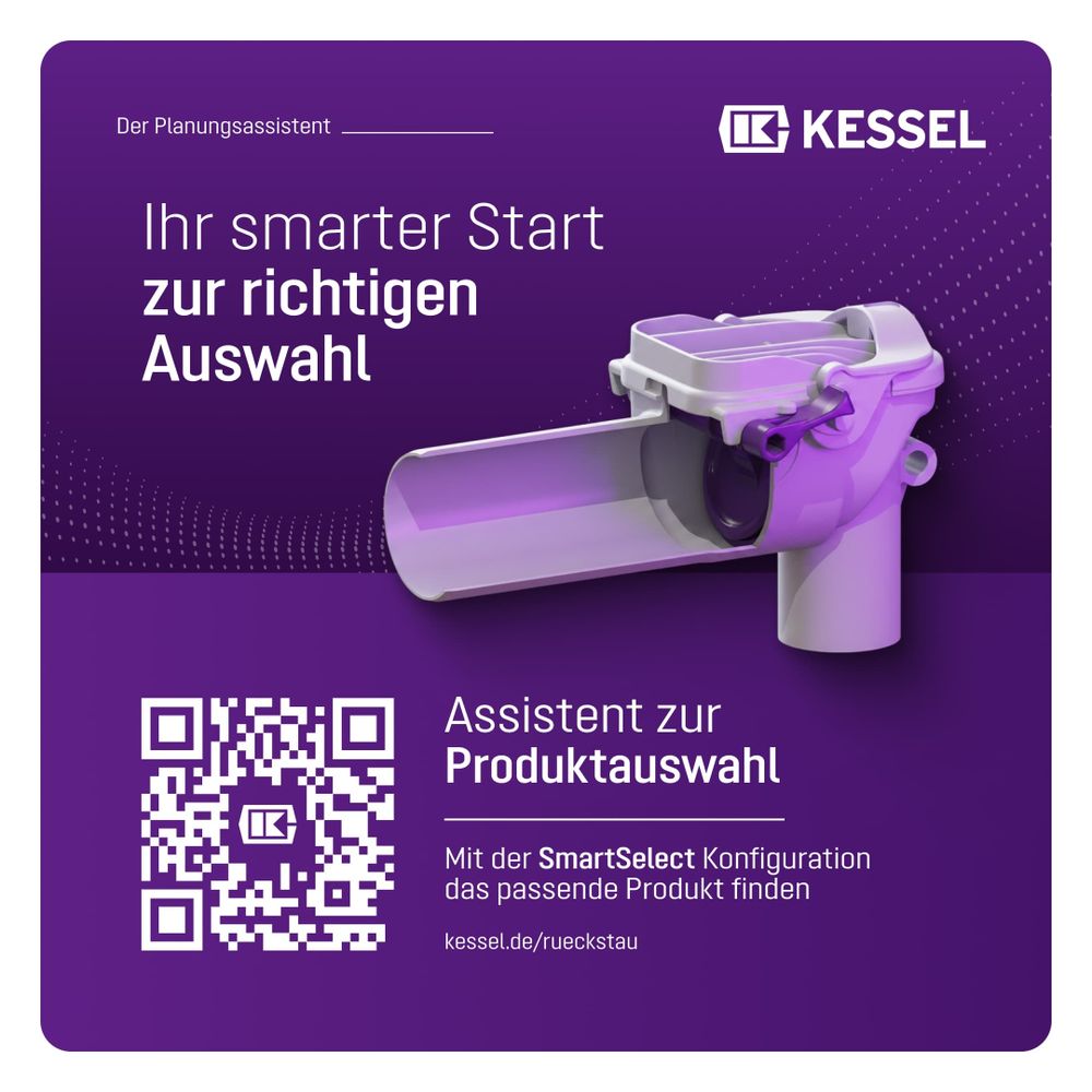 Kessel Rückstauverschluss Staufix, Siphon DN 50, für Waschtisch Typ 5... KESSEL-73051 4026092027400 (Abb. 5)