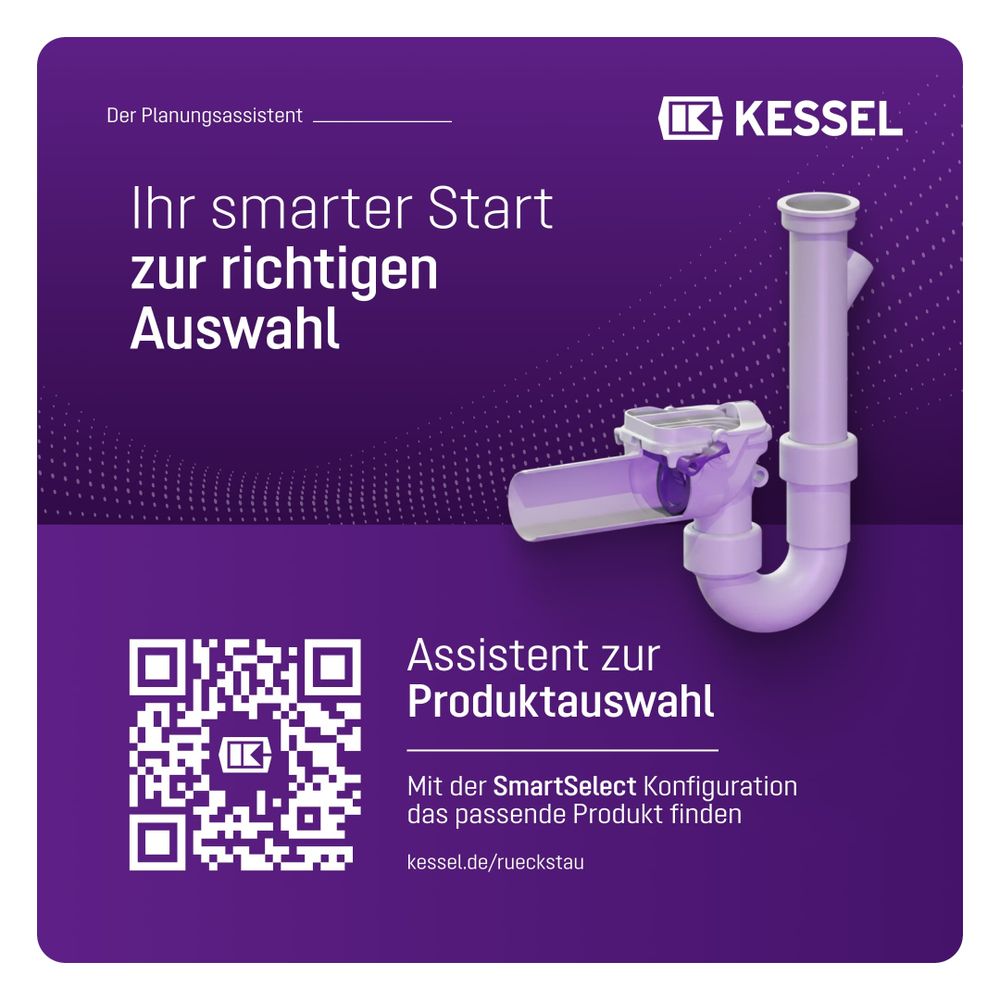 Kessel Rückstauverschluss Staufix Siphon DN 50 Waschmaschine Typ 5... KESSEL-73052 4026092027615 (Abb. 5)