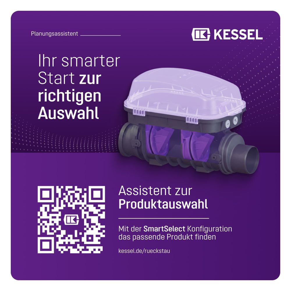 Kessel Rückstauverschluss Staufix, SWA DN 125, freiliegend... KESSEL-73125.10 4026092003930 (Abb. 7)