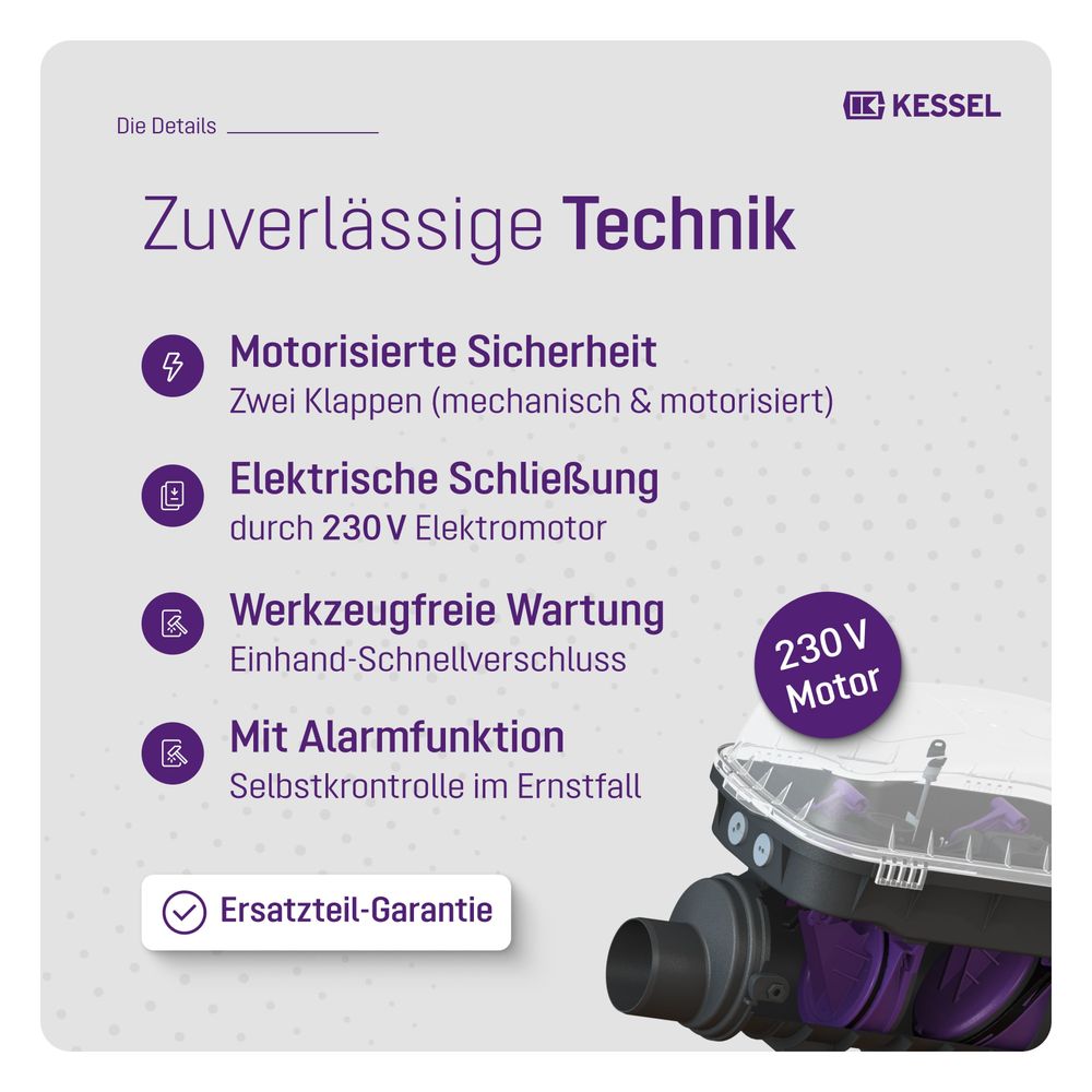 Kessel Rückstauautomat Staufix FKA, DN 100, Schaltgerät Comfort, freiliegend... KESSEL-84100 4026092046333 (Abb. 4)
