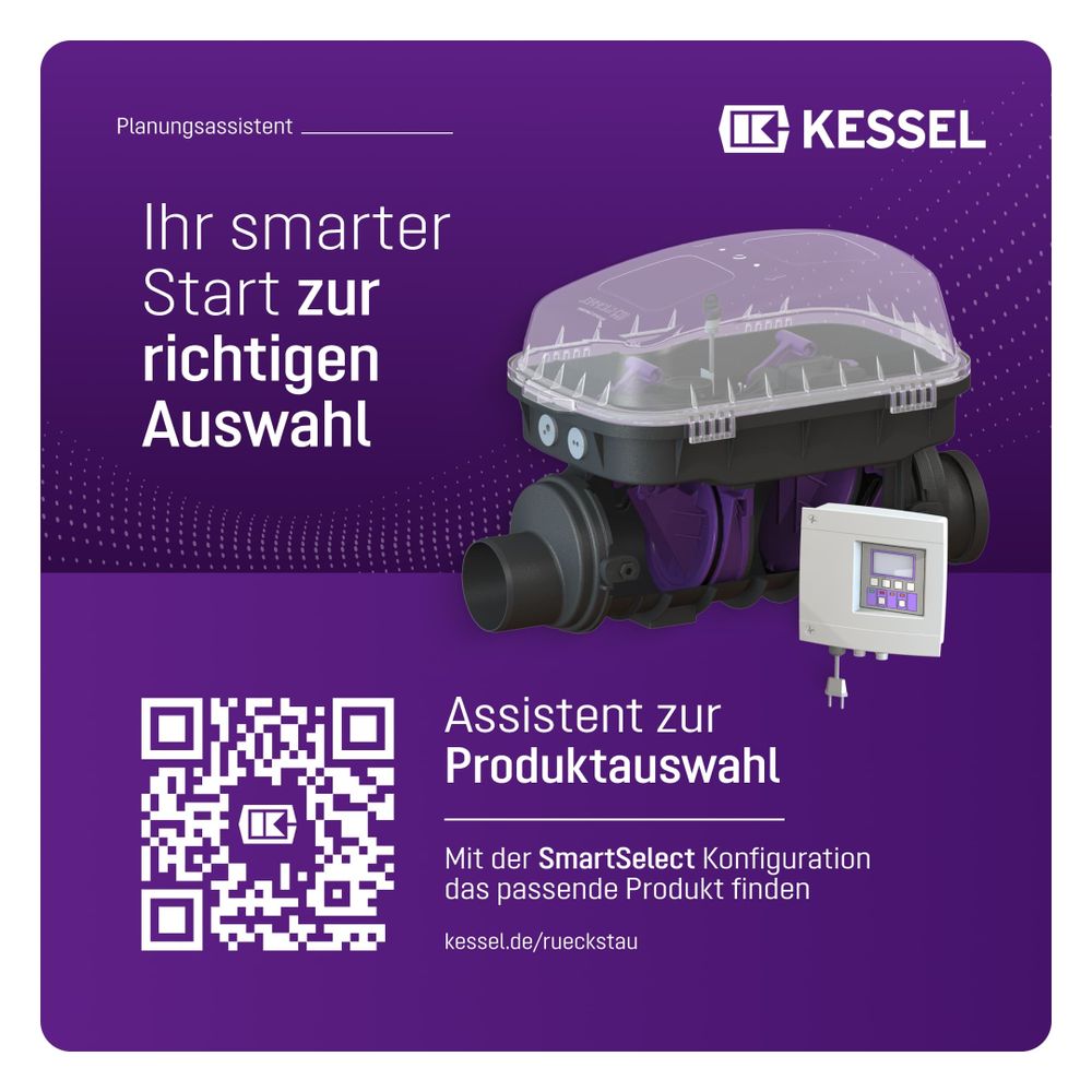 Kessel Rückstauautomat Staufix FKA, DN 100, Schaltgerät Comfort, freiliegend... KESSEL-84100 4026092046333 (Abb. 7)