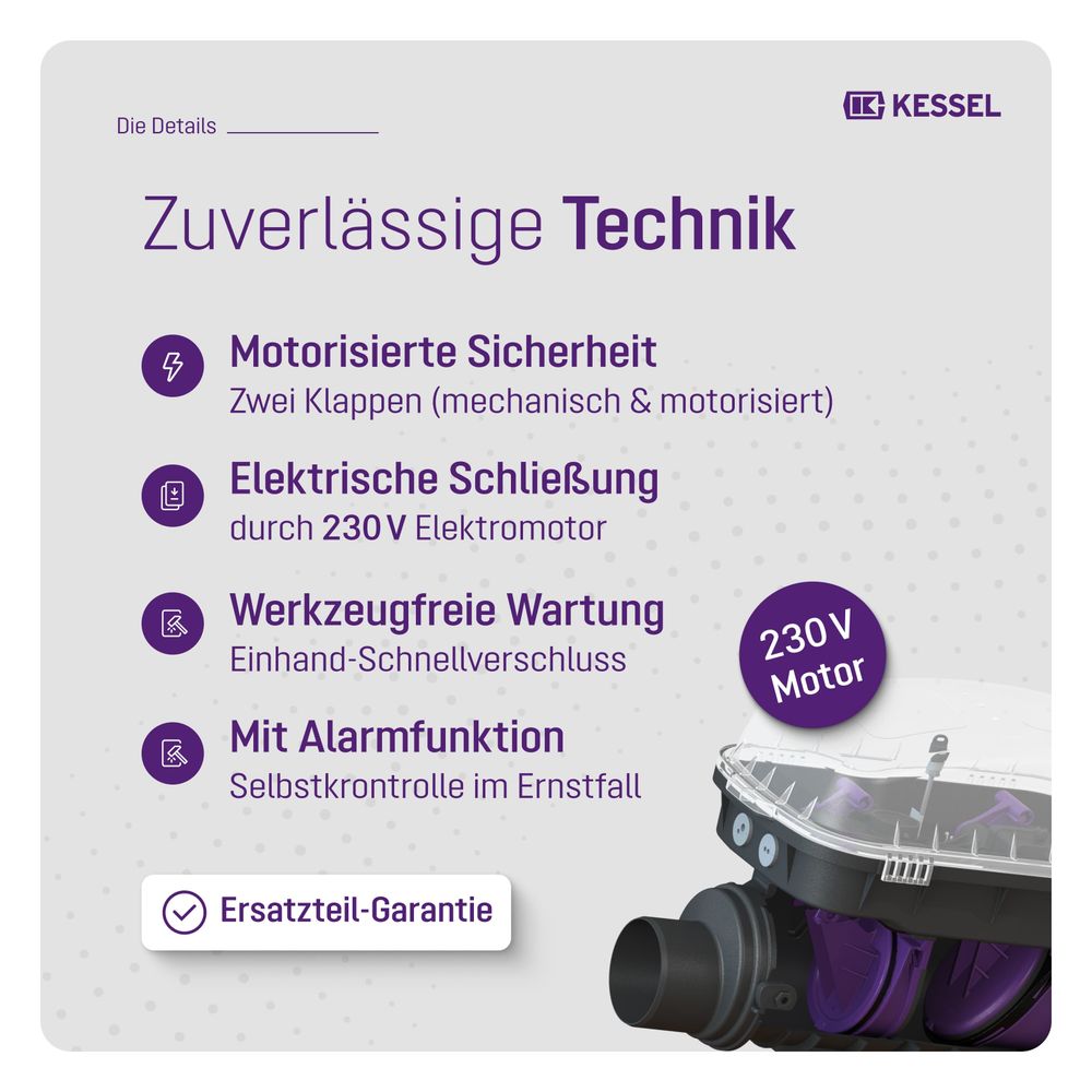 Kessel Rückstauautomat Staufix FKA, DN 125, Schaltgerät Comfort, freiliegend... KESSEL-84125 4026092046340 (Abb. 4)