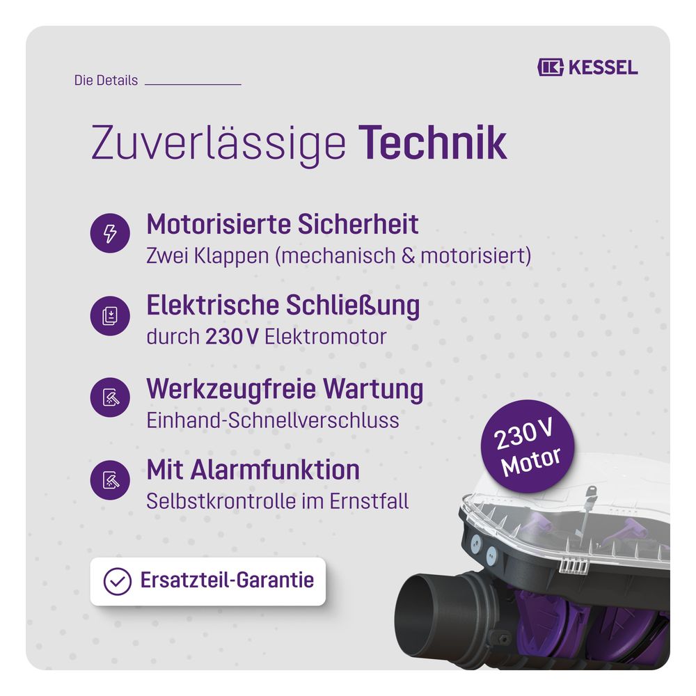 Kessel Rückstauautomat Staufix FKA, DN 150, Schaltgerät Comfort, freiliegend... KESSEL-84150 4026092046357 (Abb. 4)