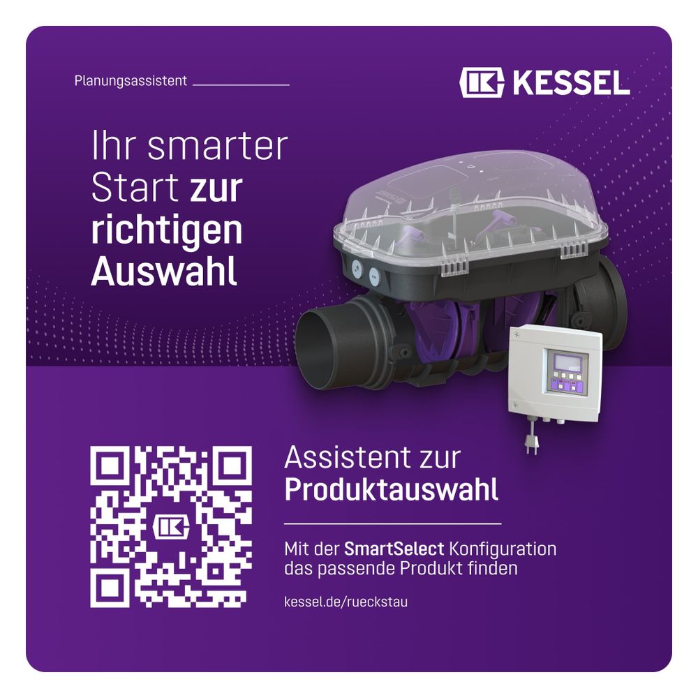 Kessel Rückstauautomat Staufix FKA, DN 150, Schaltgerät Comfort, freiliegend... KESSEL-84150 4026092046357 (Abb. 7)