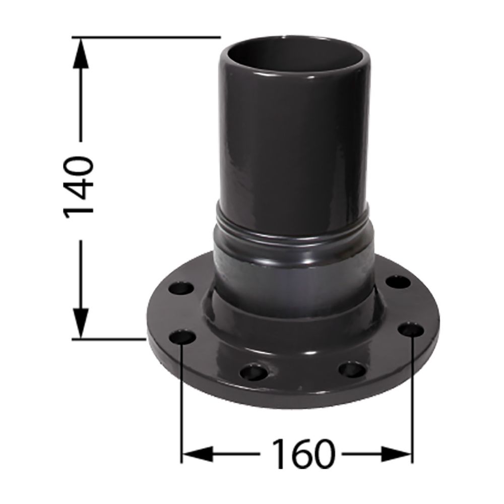 Kessel Anschlussadapter Flanschmuffe DN 80 Druckleitungen PE... KESSEL-28067 4026092058862 (Abb. 1)