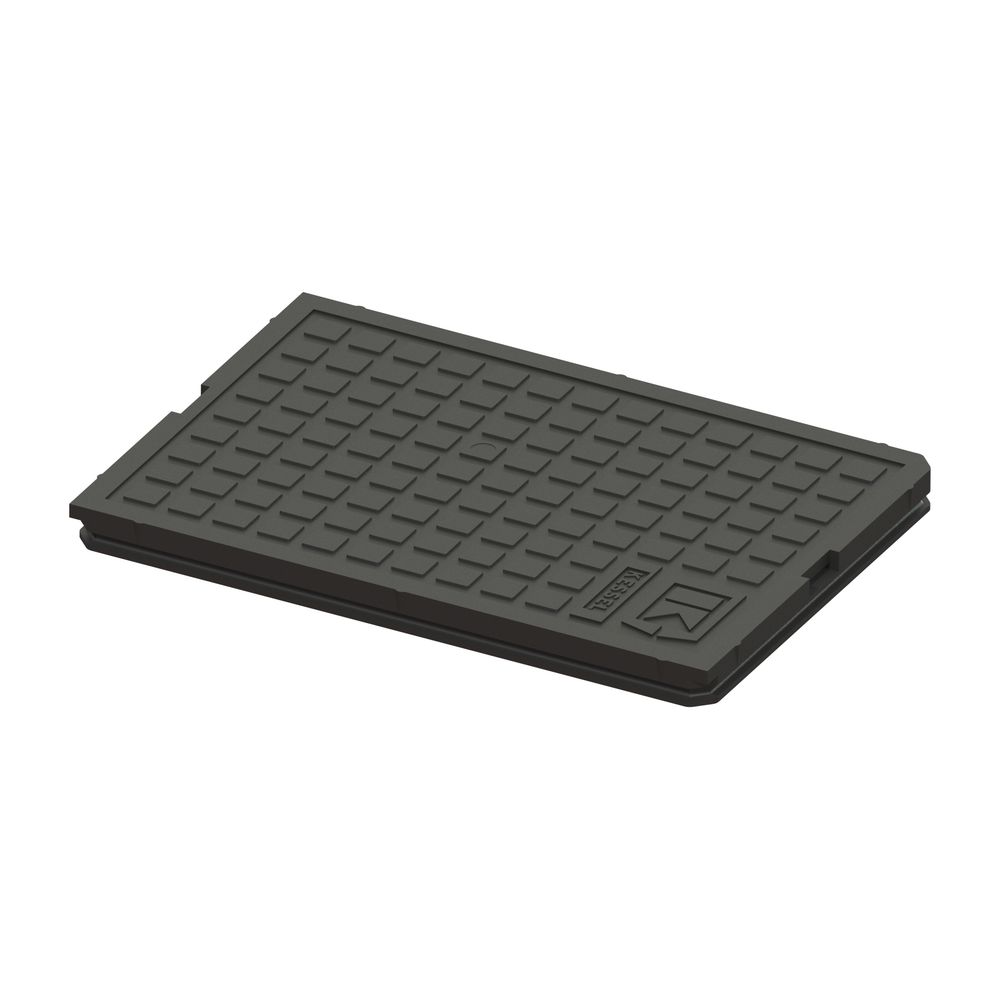 Kessel Abdeckplatte 276x191mm, Schwarz... KESSEL-30003S 4026092003329 (Abb. 1)