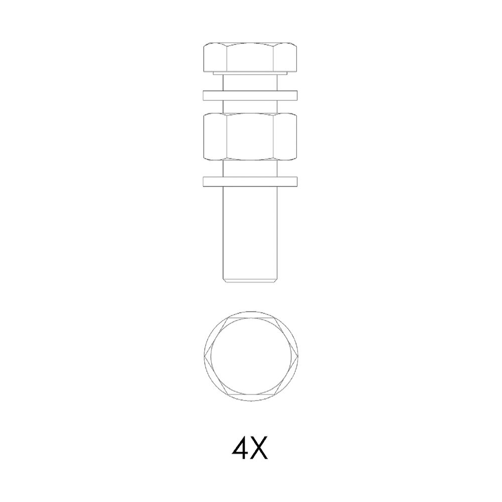 Kessel Schraubenset für Guss-Formteile DN 80/DN 100, M16x65mm... KESSEL-28078 4026092092439 (Abb. 1)