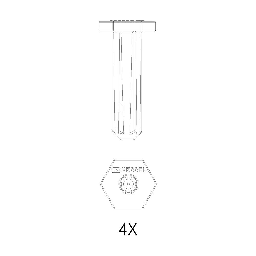 Kessel Schall- und Setzungsdämpfer, Bohrdurchmesser 14mm, 680882... KESSEL-680882 4026092086612 (Abb. 2)