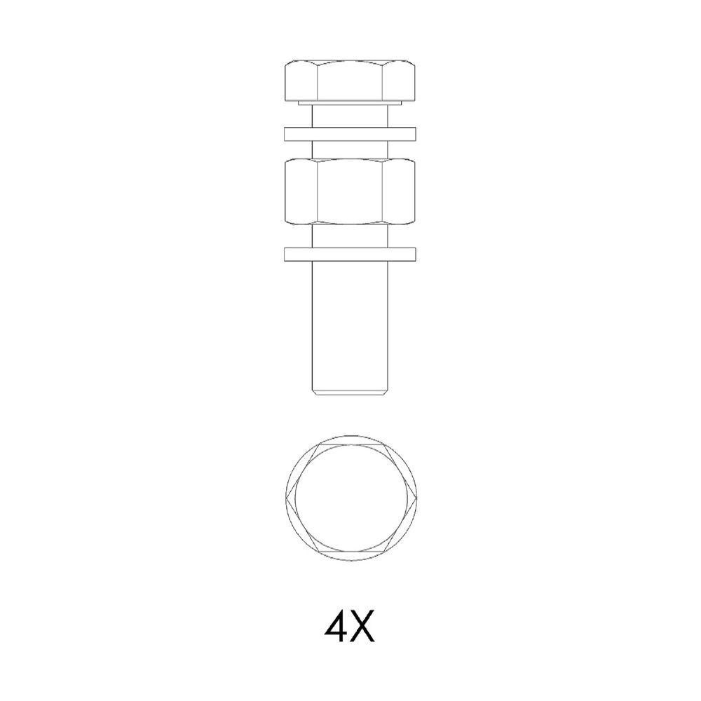 Kessel Schraubenset für Guss-Formteile DN 80/DN 100, M16x65mm... KESSEL-28078 4026092092439 (Abb. 2)