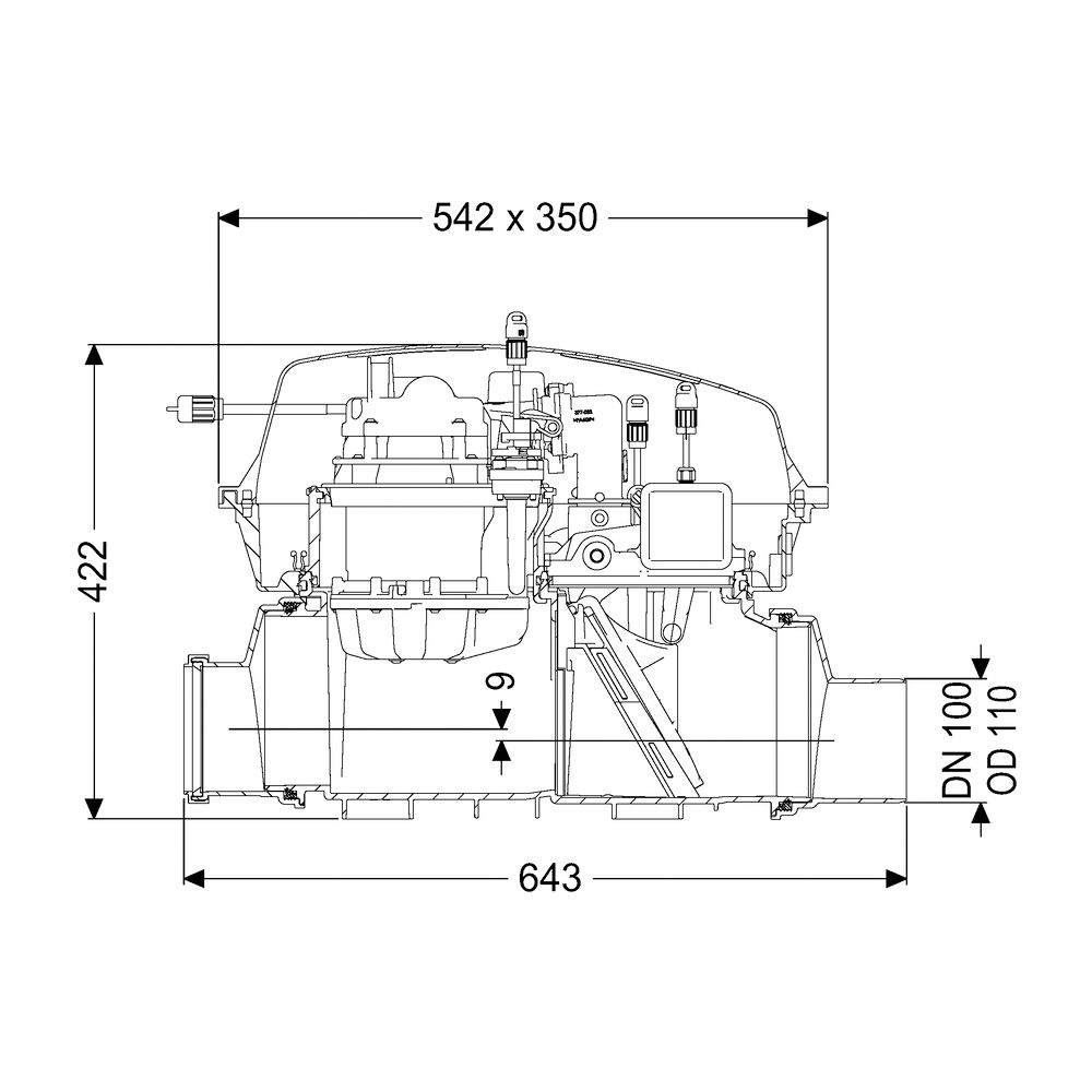 Kessel Rückstaupumpanlage Pumpfix F DN 100, freiliegend... KESSEL-24100 4026092046487 (Abb. 2)