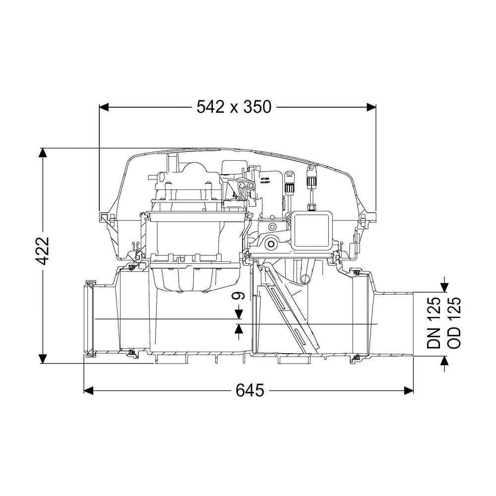 Kessel Rückstaupumpanlage Pumpfix F DN 125, freiliegend... KESSEL-24125 4026092046494 (Abb. 2)