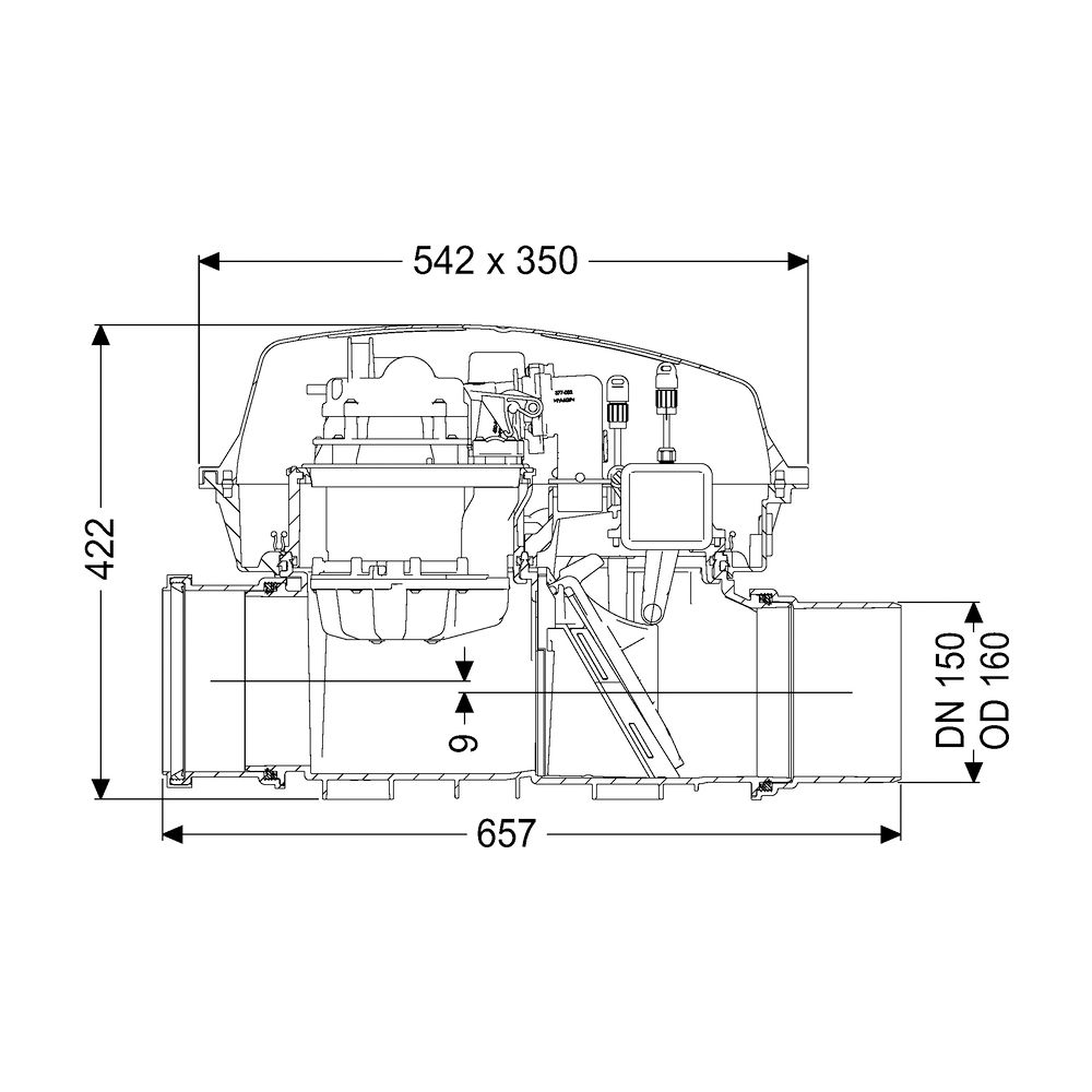 Kessel Rückstaupumpanlage Pumpfix F DN 150, freiliegend... KESSEL-24150 4026092046500 (Abb. 2)