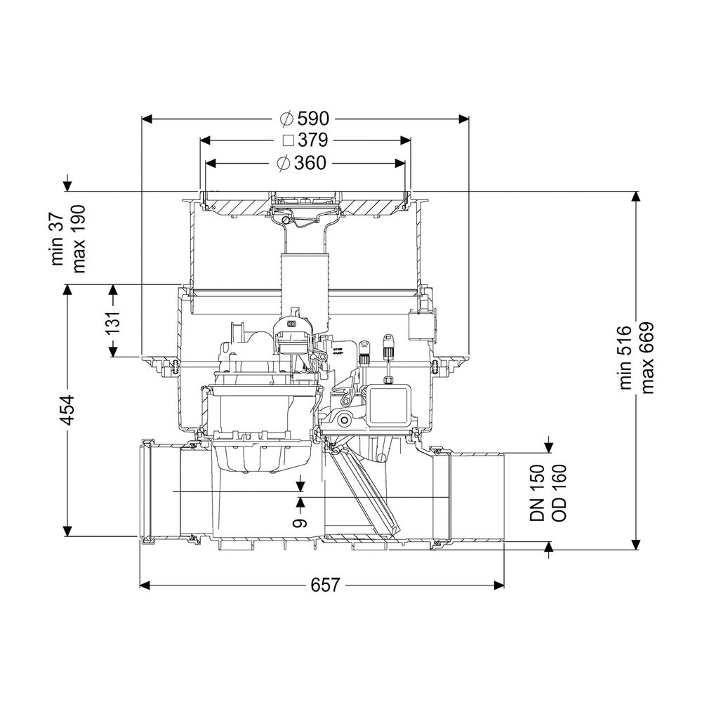 Kessel Rückstaupumpanlage Pumpfix F DN 150 Bodenplatte, befliesbar... KESSEL-24150X 4026092046579 (Abb. 2)