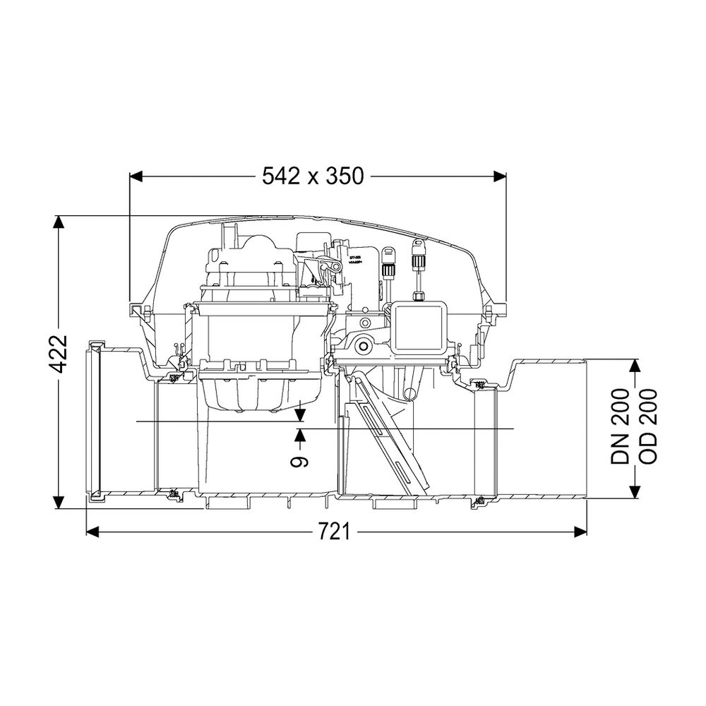 Kessel Rückstaupumpanlage Pumpfix F DN 200, freiliegend... KESSEL-24200 4026092046517 (Abb. 2)