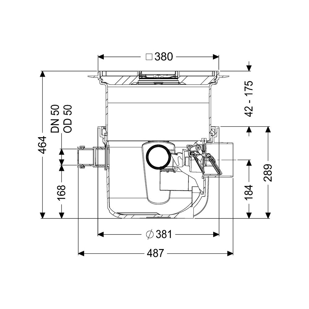 Kessel Rohbaukit Pumpfix S Underfloor, DN 100, 330-460mm, befliesbar, Kunststoff... KESSEL-280451X-RBK 4026092106808 (Abb. 2)
