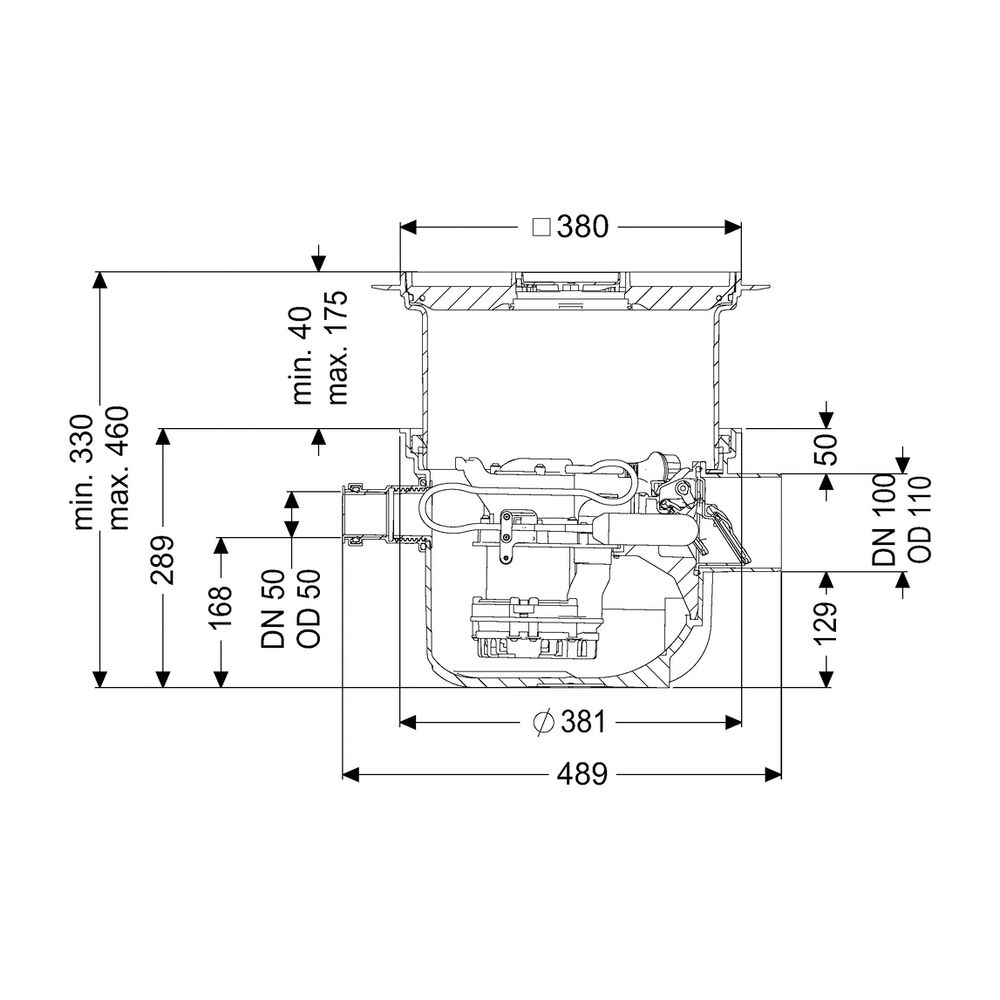 Kessel Rückstaupumpanlage Pumpfix S DN 100 mit befliesbarer Abdeckplatte... KESSEL-280451X 4026092085523 (Abb. 2)