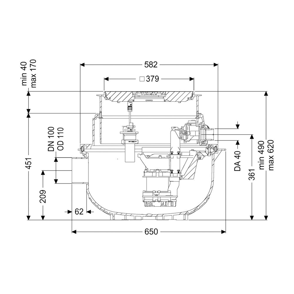 Kessel Hebeanlage Aqualift S Compact Tronic GTF 500 Bodenplatte... KESSEL-280550S 4026092082645 (Abb. 2)