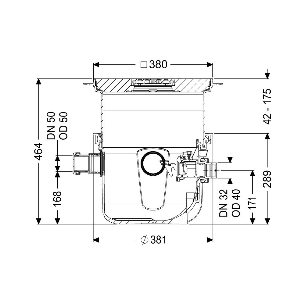 Kessel Rohbaukit Minilift S, 330-460mm, Kunststoff, Schwarz... KESSEL-280570S-RBK 4026092106839 (Abb. 2)