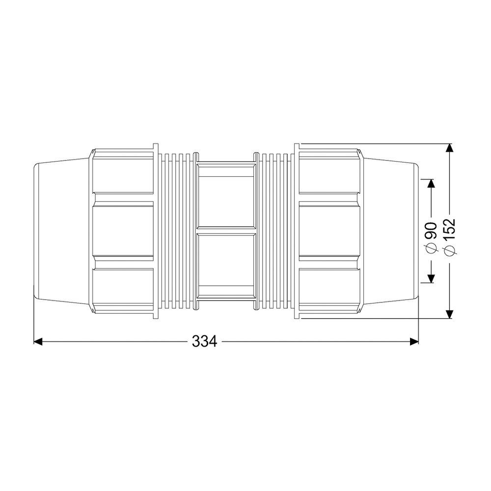 Kessel Klemmverbinder für Druckleitung, DN 80/80, 28090... KESSEL-28090 4026092098073 (Abb. 2)