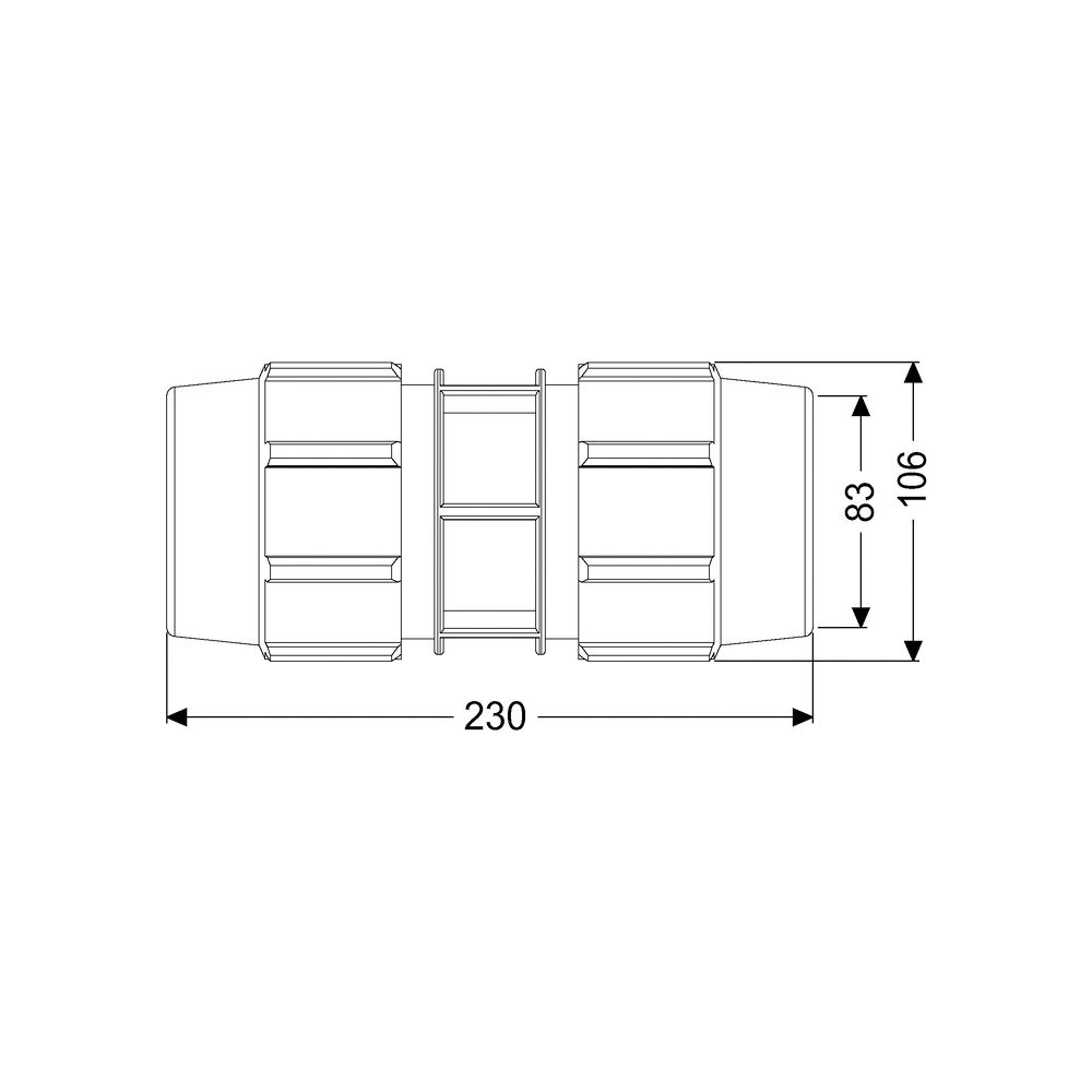 Kessel Klemmverbinder für Druckleitung, DN 50/50, 28091... KESSEL-28091 4026092098189 (Abb. 2)