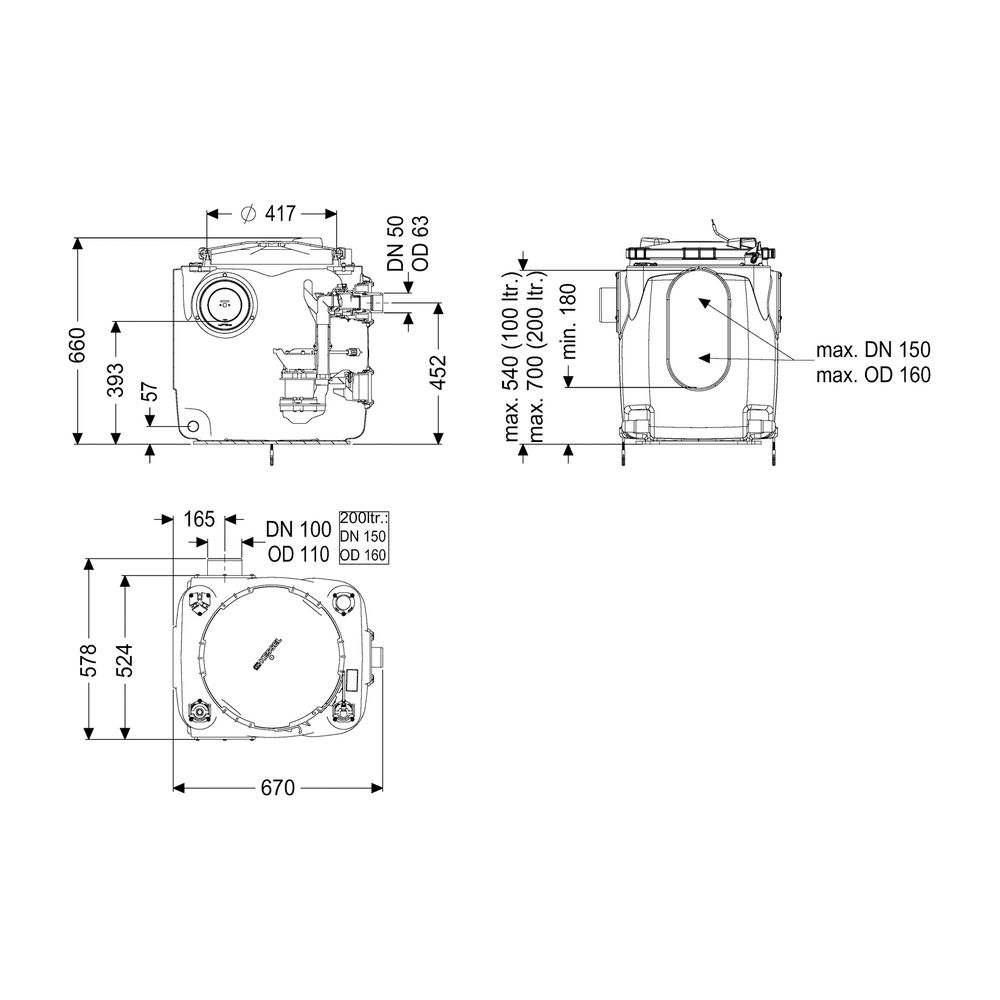 Kessel Hebeanlage Aqualift S 100 Tronic, GTF 600, freie Aufstellung... KESSEL-28513 4026092092897 (Abb. 2)