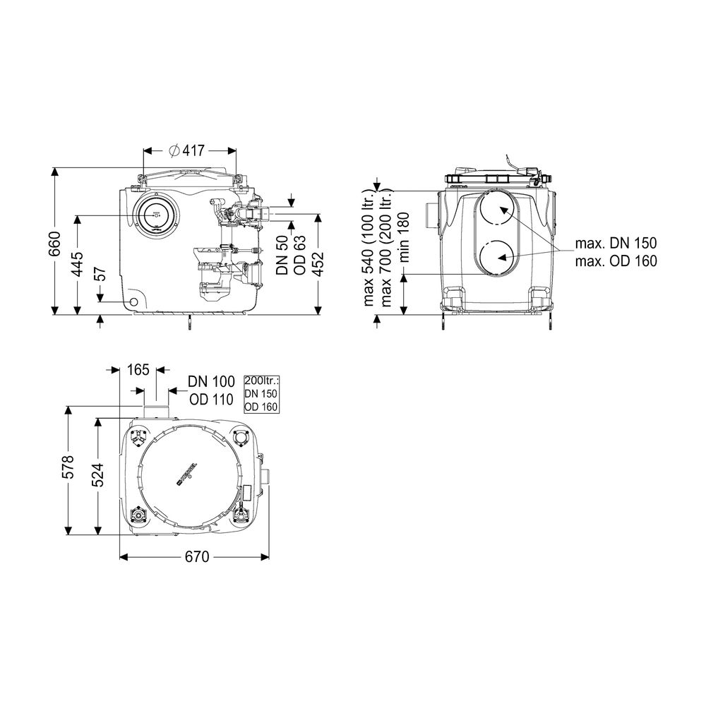 Kessel Hebeanlage Aqualift S 100 Duo GTF 600, freie Aufstellung... KESSEL-28515 4026092092910 (Abb. 2)