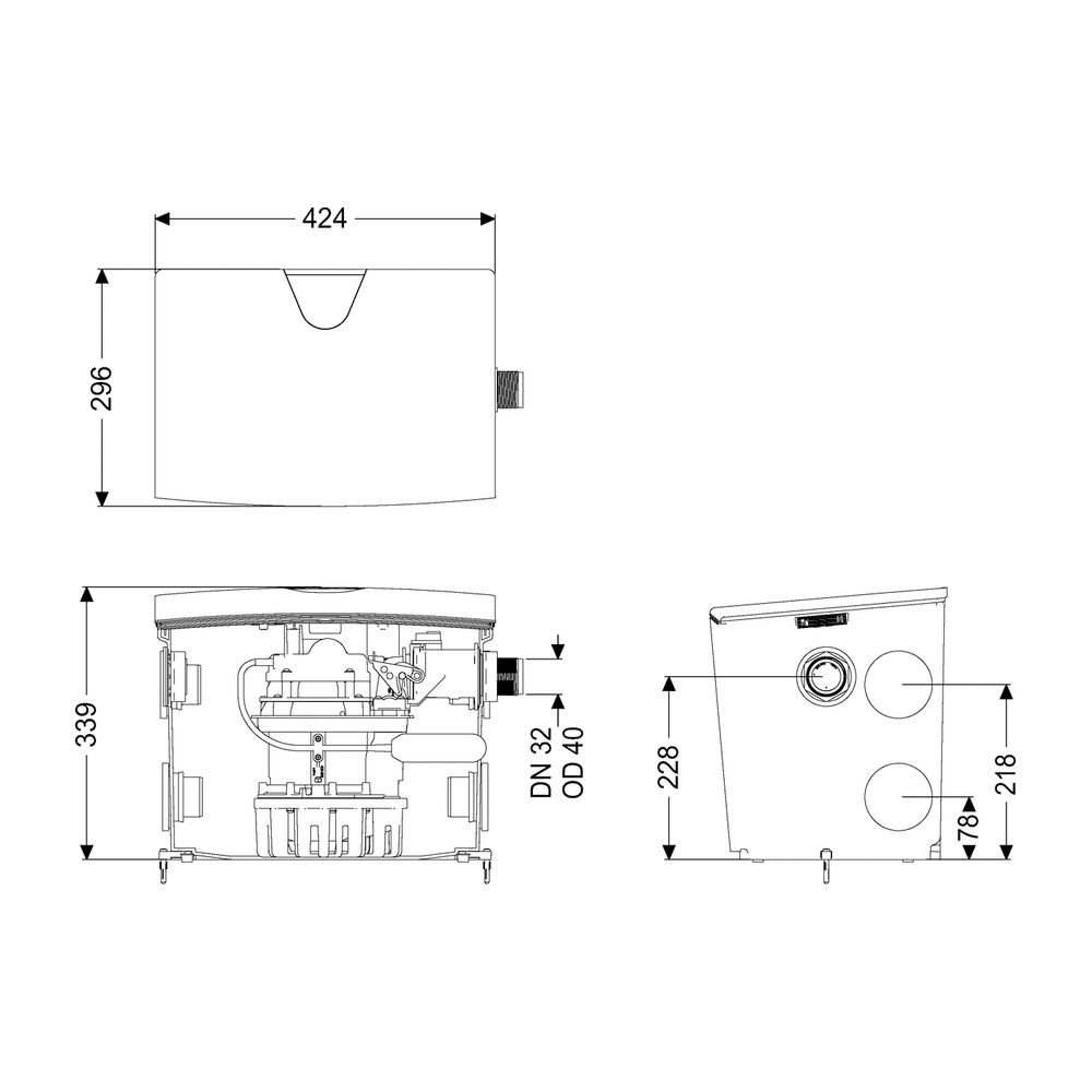 Kessel Hebeanlage Minilift S GTF 1000, freie Aufstellung... KESSEL-28563 4026092097014 (Abb. 2)