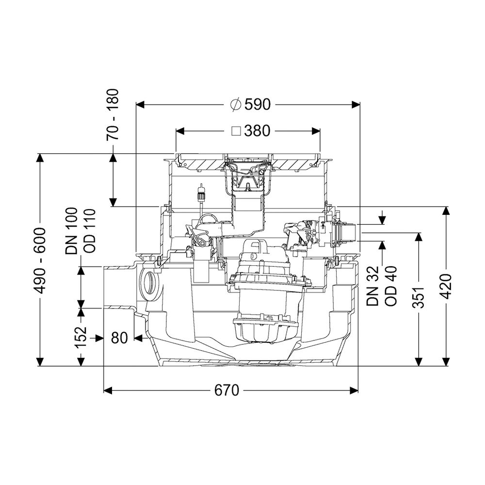 Kessel Hebeanlage Aqualift F Compact Duo SPZ 1000 Bodenplatte, befliesbar... KESSEL-28704X 4026092093399 (Abb. 2)