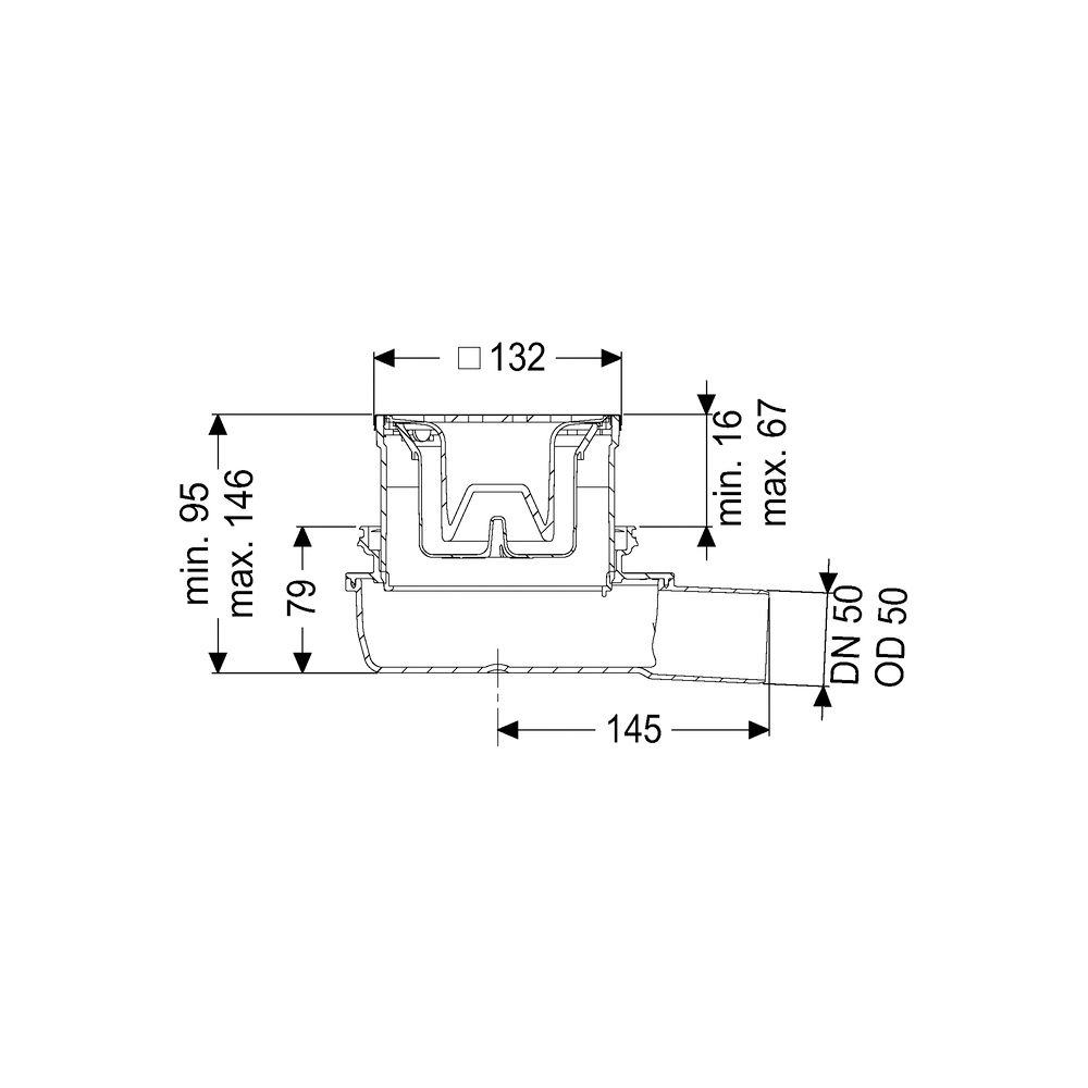 Kessel Bodenablauf Der Ultraflache 79 DN 50 Designrost Kessel Lock und Lift... KESSEL-44700.63 4026092080917 (Abb. 2)