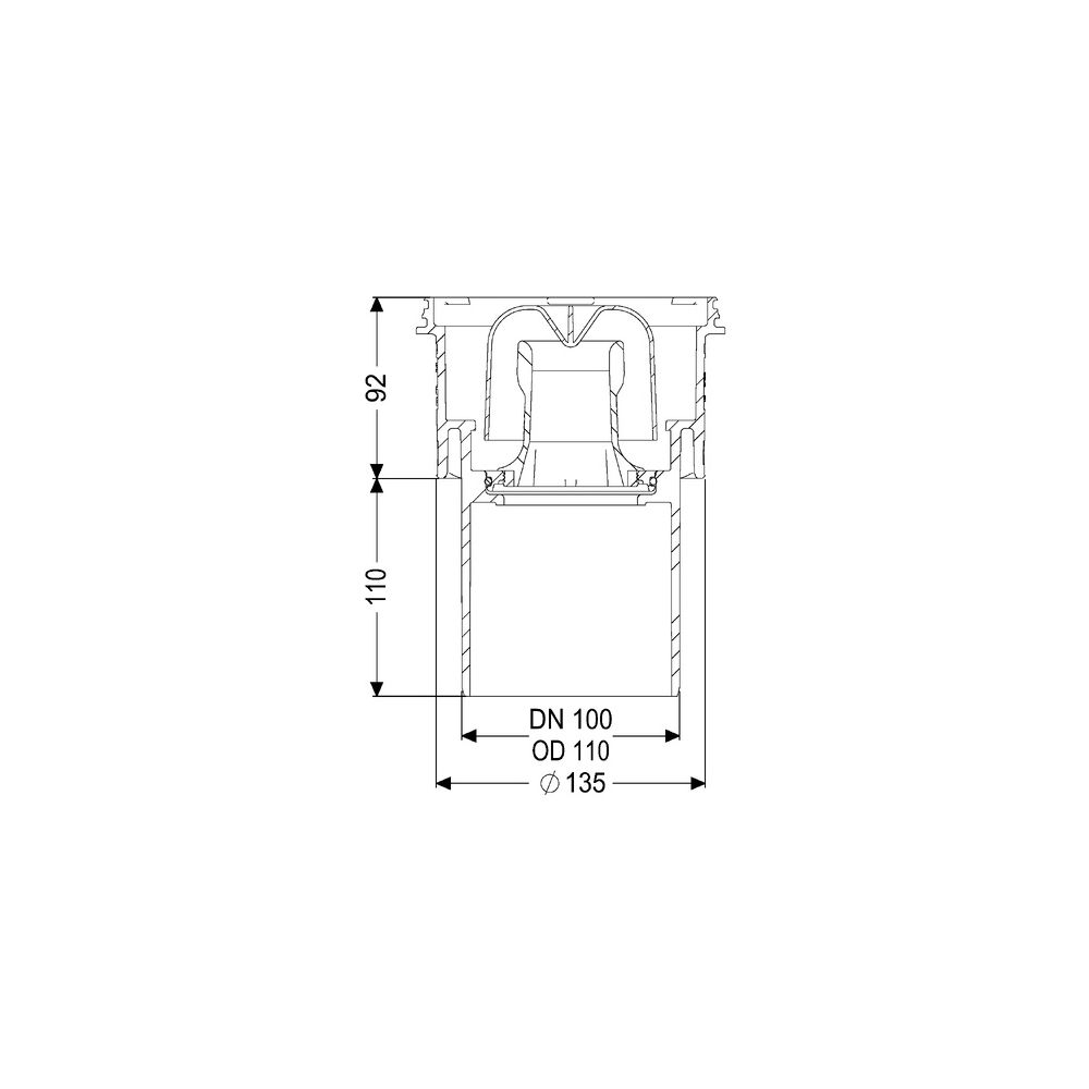 Kessel Practicus Grundkörper DN 100, Auslauf senkrecht... KESSEL-45210 4026092033593 (Abb. 2)