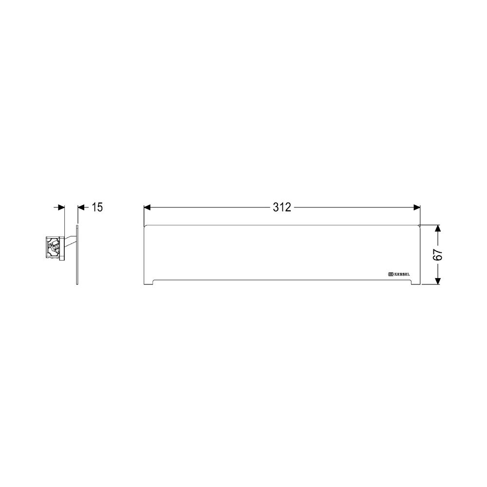Kessel Ablaufblende Wandablauf Scada Edelstahl V2A, 22-26mm Belaghöhe... KESSEL-48014 4026092058046 (Abb. 2)