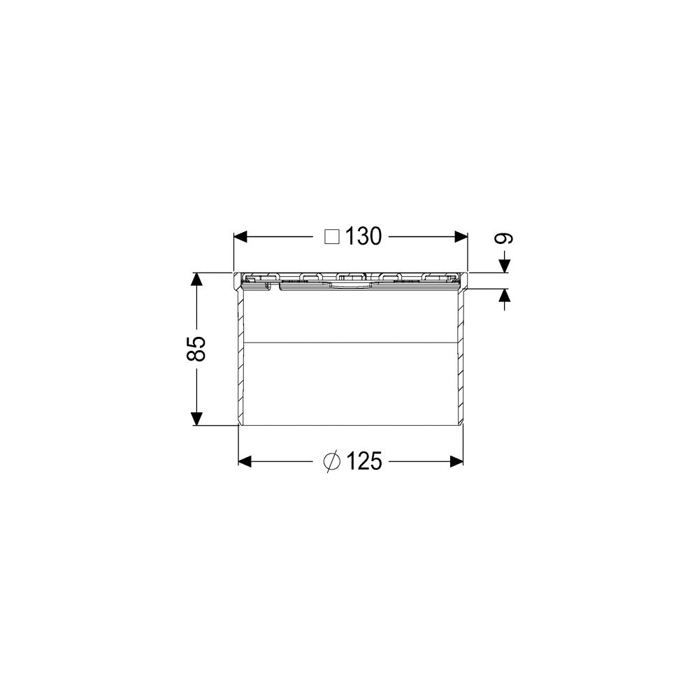 Kessel Aufsatzstück Schlitzrost V2A 130x130mm K3... KESSEL-48165 4026092034224 (Abb. 2)