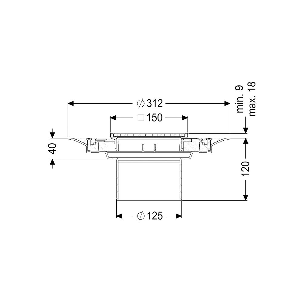 Kessel Aufsatzstück Variofix Schlitzrost V4A K3... KESSEL-48206 4026092066546 (Abb. 2)