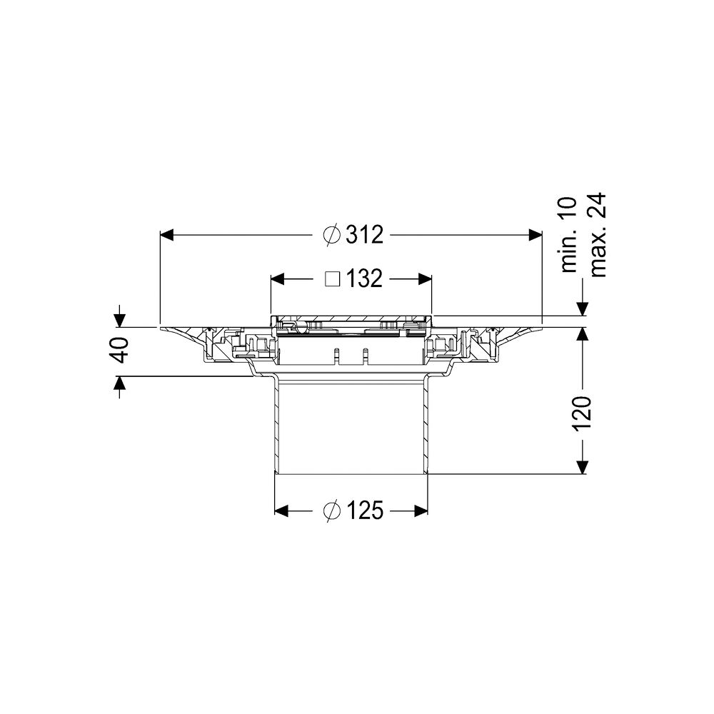 Kessel Aufsatzstück Variofix Designrost Slot V2A Lock und Lift K3... KESSEL-48619 4026092044919 (Abb. 2)