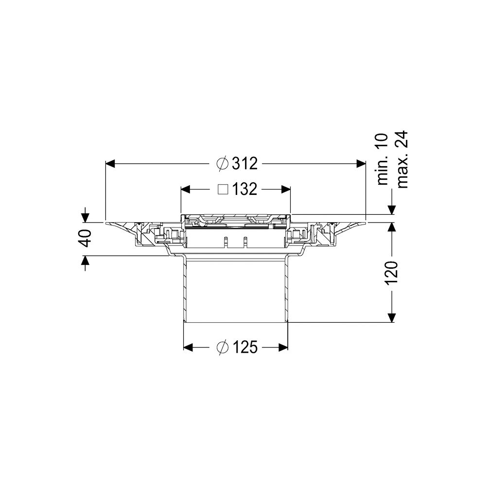 Kessel Aufsatzstück Variofix Designrost Spot V2A Lock und Lift K3... KESSEL-48621 4026092044827 (Abb. 2)