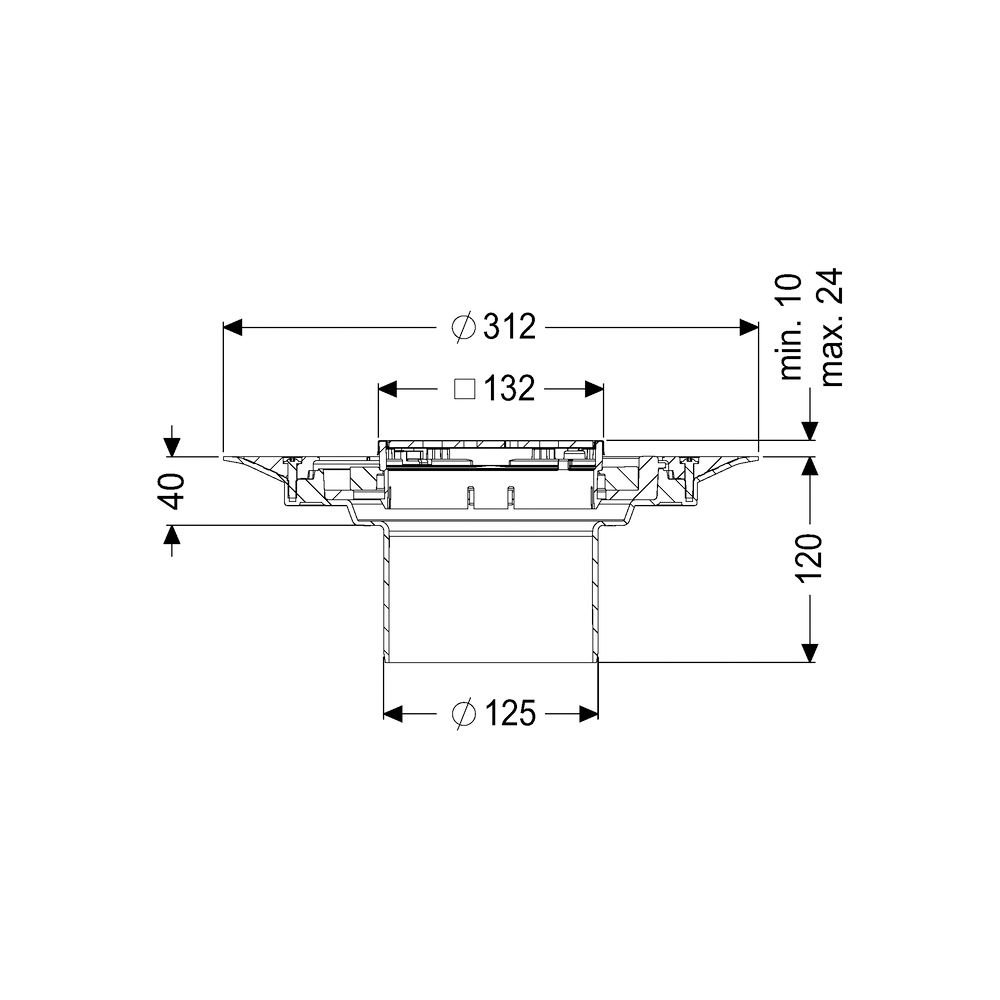 Kessel Aufsatzstück Variofix Designrost Kessel V2A L15... KESSEL-48625 4026092044889 (Abb. 2)