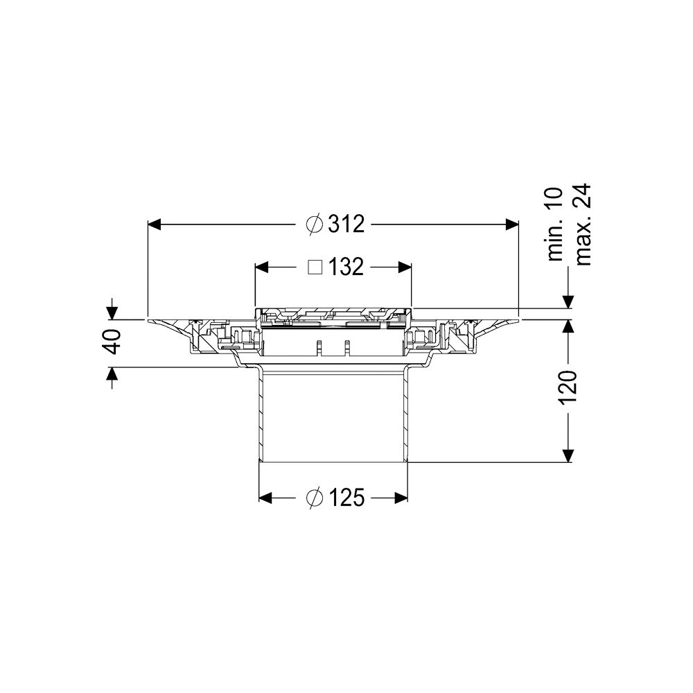 Kessel Aufsatzstück Variofix Designrost Oval V4A Lock und Lift L15... KESSEL-48669 4026092077986 (Abb. 2)