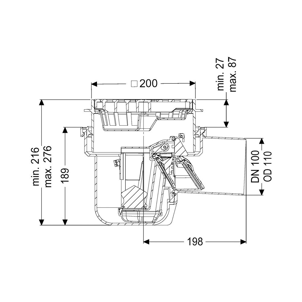 Kessel Leichtflüssigkeitssperre DN 100 Schlitzrost mit Rückstauschutz... KESSEL-52101 4026092029770 (Abb. 2)