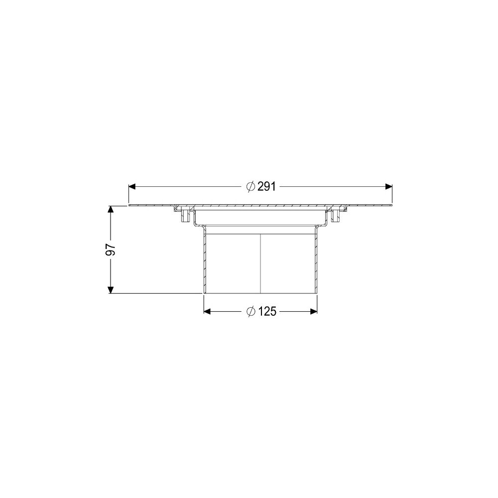 Kessel Aufsatzstück Ferrofix System 125, 290x290x100mm, Edelstahl... KESSEL-54198 4026092108185 (Abb. 2)