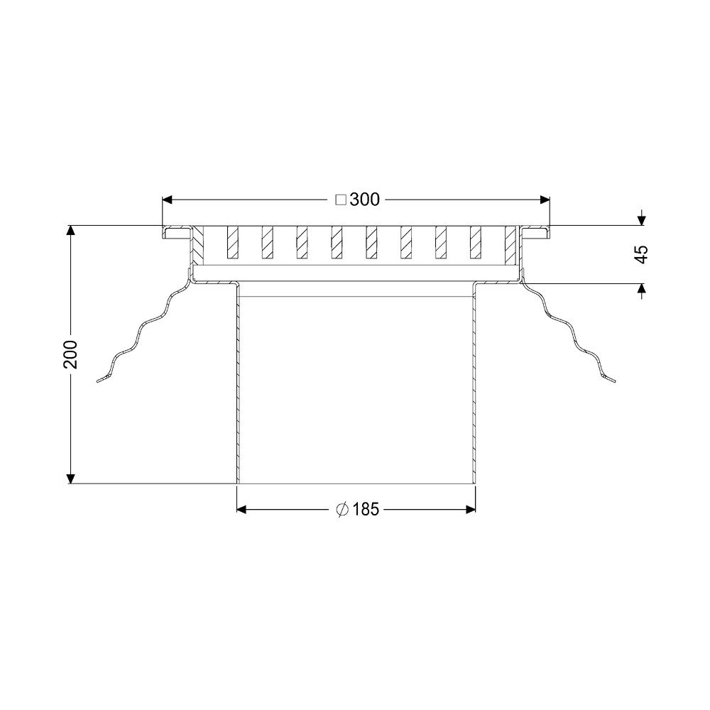 Kessel Aufsatzstück Ferrofix 300x300x200mm, L 15, Edelstahl... KESSEL-55141 4026092107669 (Abb. 2)