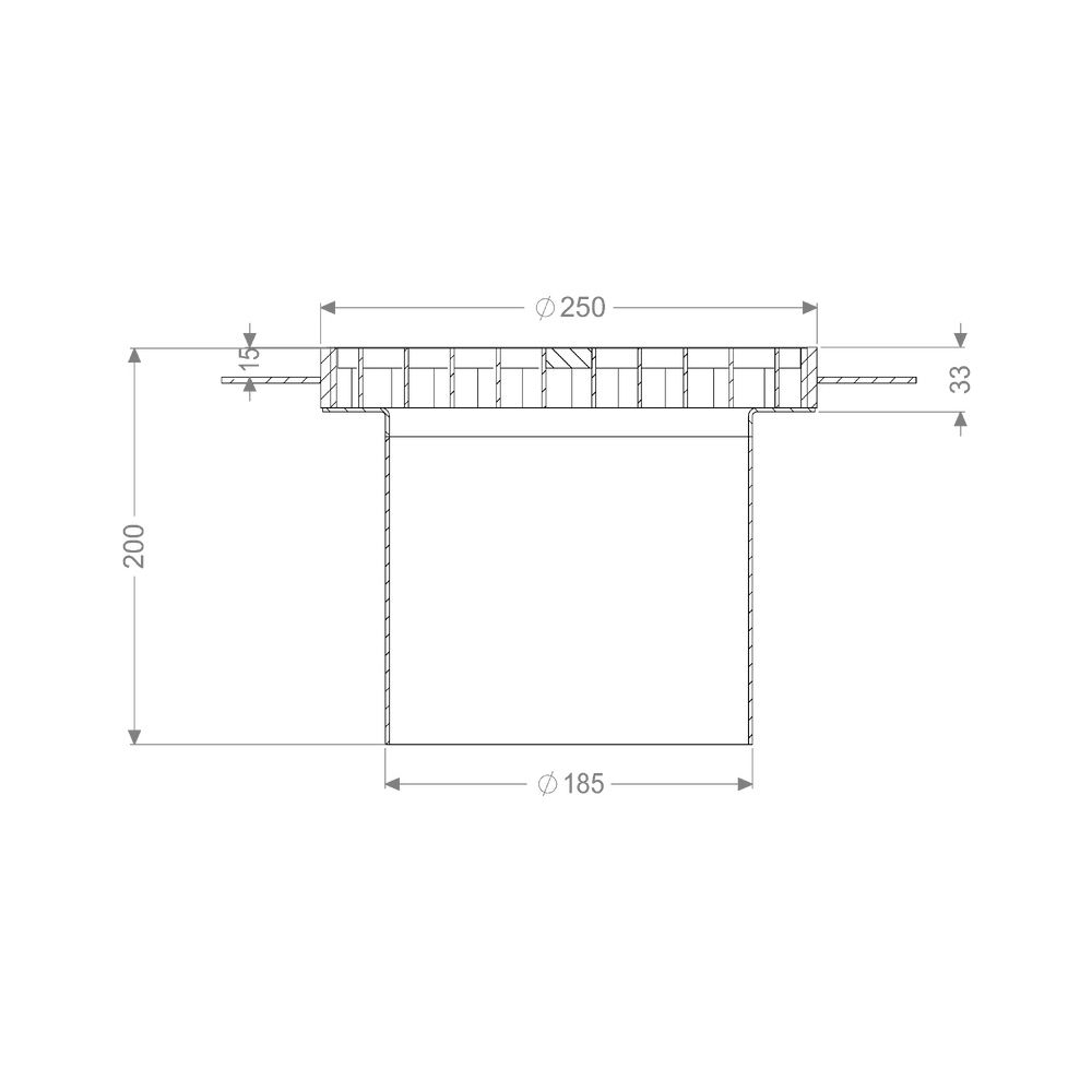 Kessel Aufsatzstück Ferrofix, 250x250mm, Edelstahl, 55144... KESSEL-55144 4026092107690 (Abb. 2)