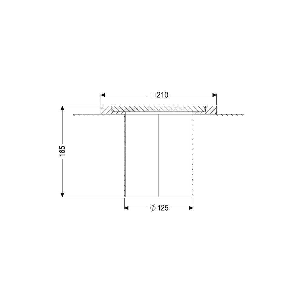 Kessel Ferrofix Reinigungsverschluss System 125 Klebeflansch, mit Hygieneaufsatz, gasdich... KESSEL-59012 4026092103463 (Abb. 2)
