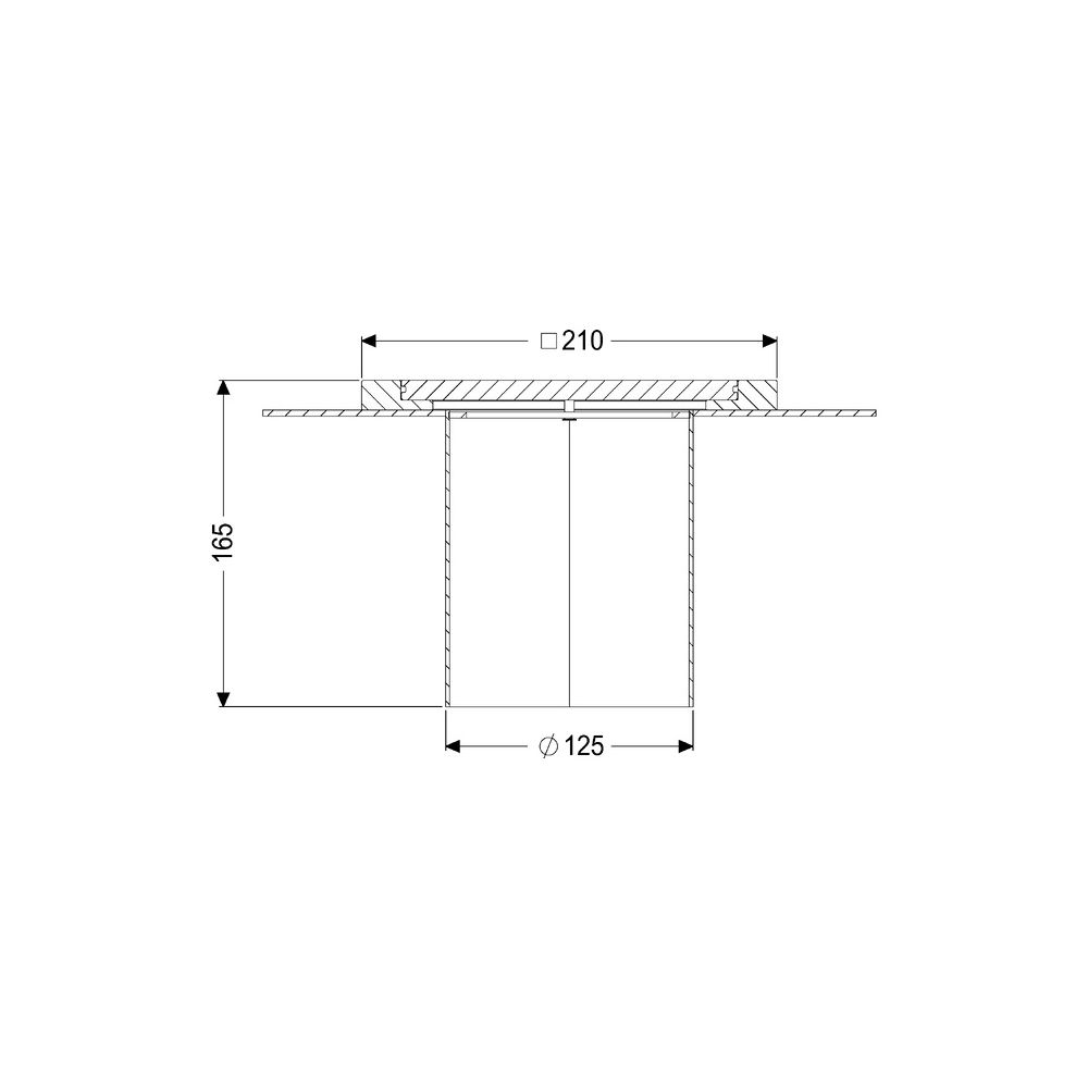 Kessel Ferrofix Reinigungsverschluss System 125, mit Klebeflansch Hygieneaufsatz, verschr... KESSEL-59014 4026092103586 (Abb. 2)