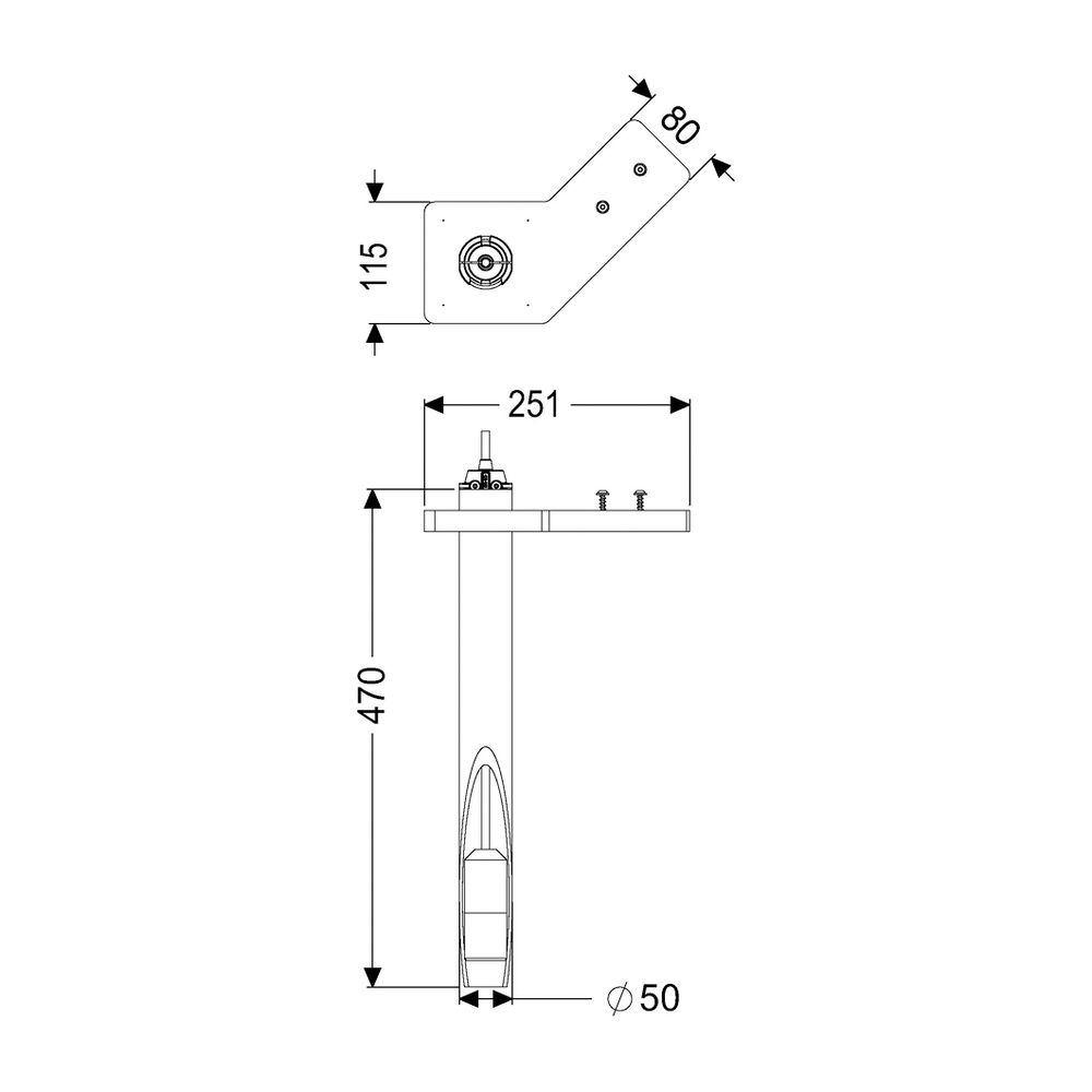 Kessel Umrüstsatz für Pegelsonde, 10m für nasse Aufstellung, mit Tauchrohr, 681044... KESSEL-681044 4026092096628 (Abb. 2)